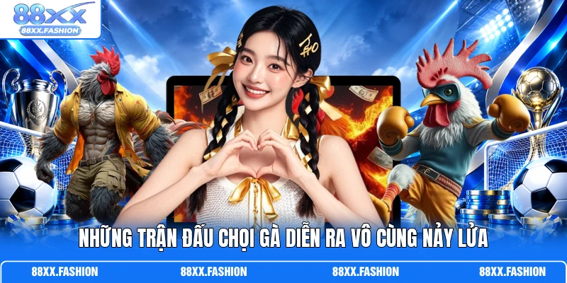 Những trận đấu chọi gà diễn ra vô cùng nảy lửa